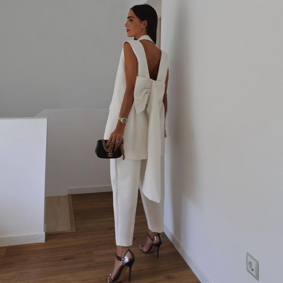 NWT Zara Limited Edition Bow Sleeveless Dress - Picture 13 of 16